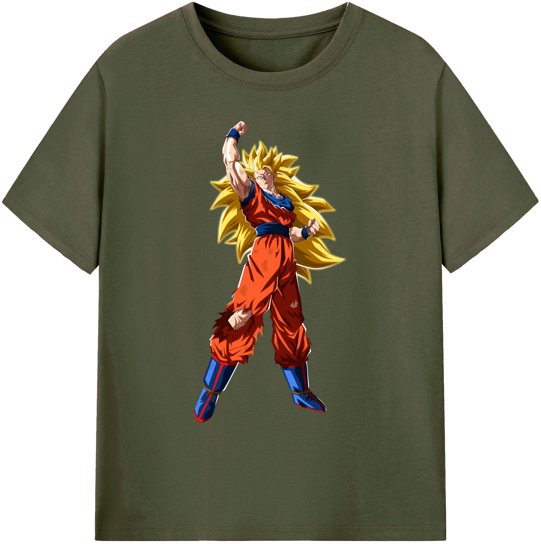 （画像用） ドラゴンボール 孫悟空（そん ごくう）Son Goku カカロット DRAGON BALL Kakarotto 綿100％ メンズ半袖Tシャツ｜肌触りやわらか＆通気性